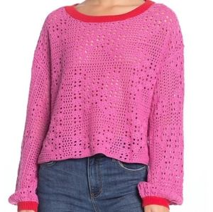 Free People Open Weave Sweater